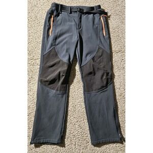 Gash Hao Mens Snow Ski Waterproof Softshell Snowboard Pants Hiking Fleece 30x28